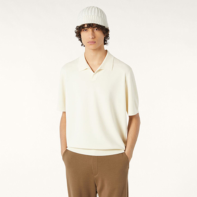 loro piana empire pure wool short sleeve polo shirt